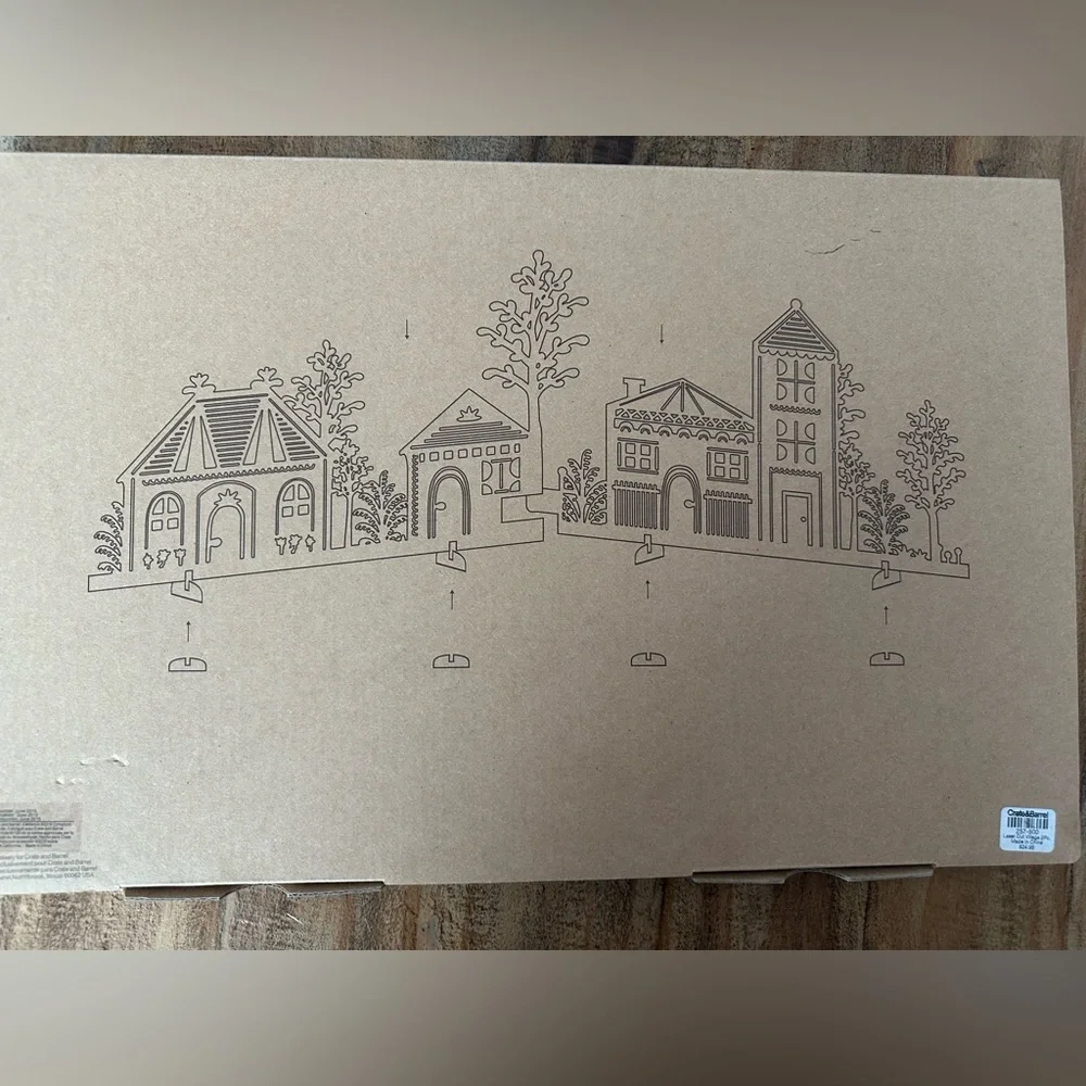 Crate&Barrel Laser-Cut Village Set